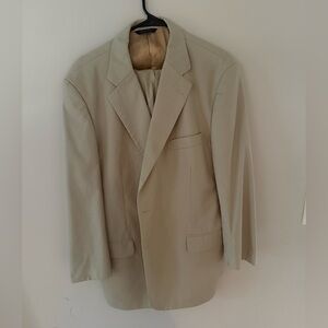 Brooks Brothers Brookscool Poplin Suit Khaki color men’s 46R 36W